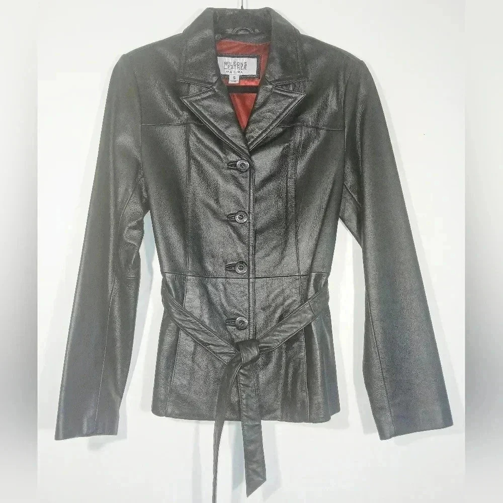 Wilsons Leather Black Jacket